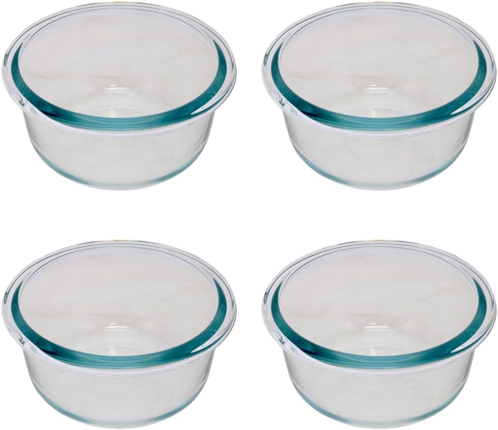 1-Cup Glass Bowls, 4-Pack (Made in USA)